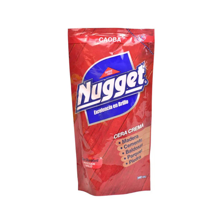 Cera Para Piso Crema Nugget - Color Caoba 340 cc-Excelencia en Brillo