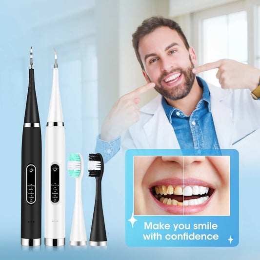 Cepillo dental electrico- espátula para eliminar la placa