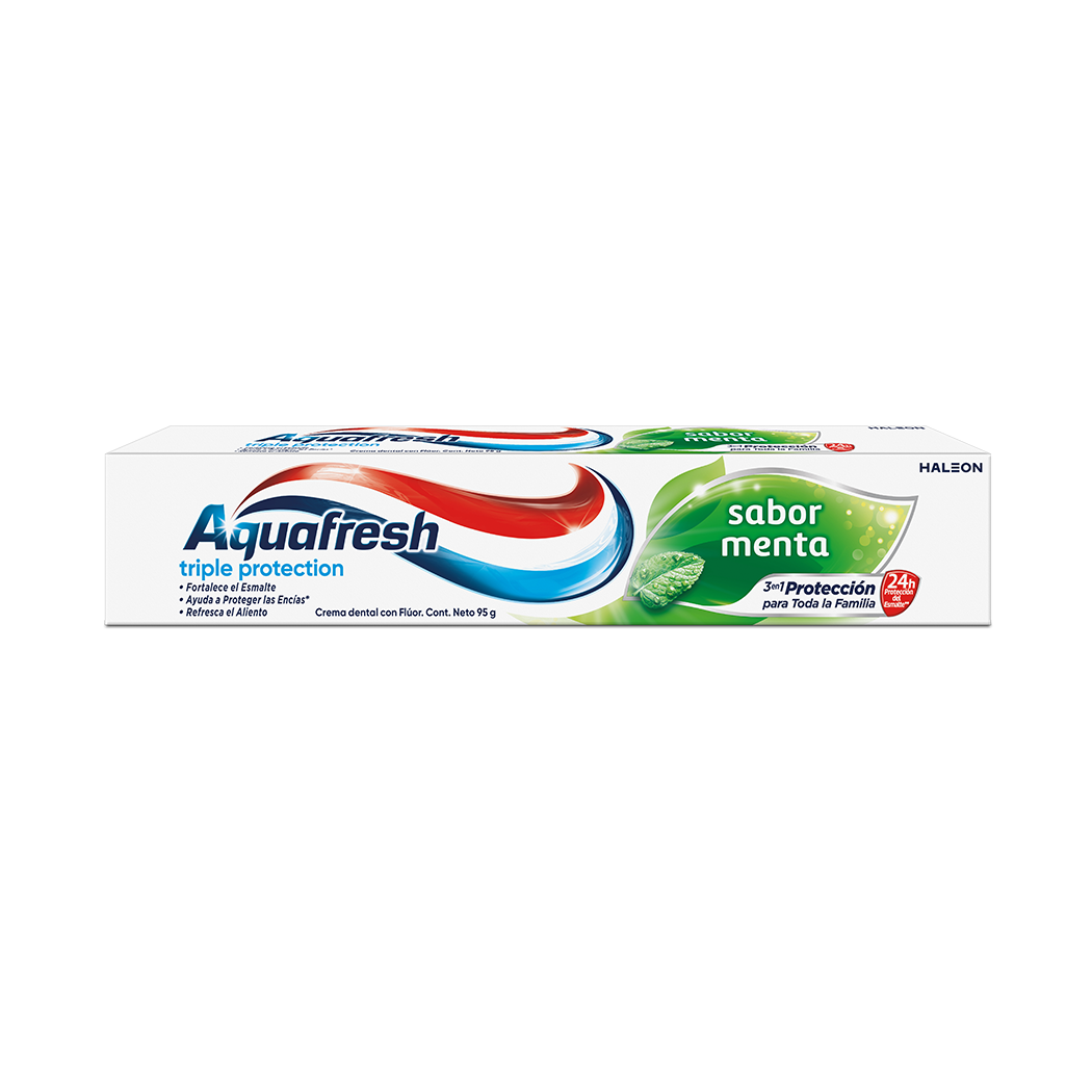 Aquafresh triple protection sabor menta Crema dental con Flúor 75 ml