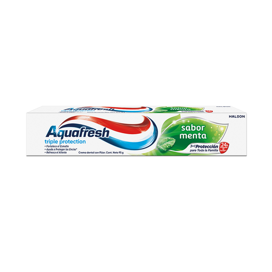 Aquafresh triple protection sabor menta Crema dental con Flúor 75 ml