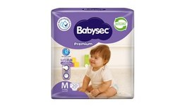 Pañal BabySec Talla M-20 unidades