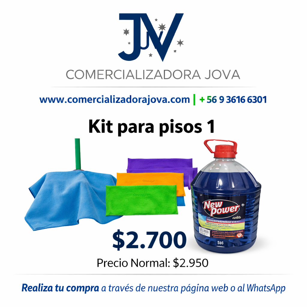 Kit 1 limpiaza para pisos- mes julio