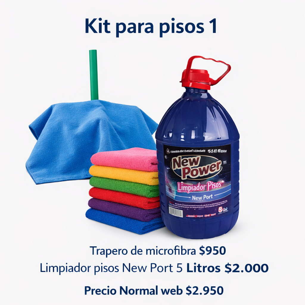 Kit 1 limpiaza para pisos- mes julio