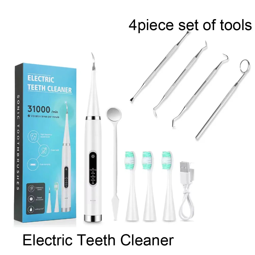Cepillo dental electrico- espátula para eliminar la placa