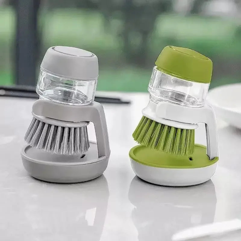 Cepillo Lavavajillas con Dispensador de Jabón para Cocina