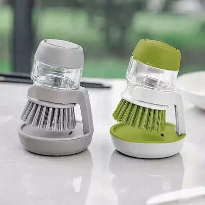 Cepillo Lavavajillas con Dispensador de Jabón para Cocina