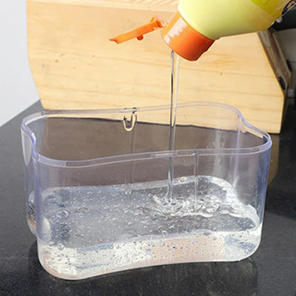 Dispensador de Jabón Portátil para Cocina con Esponja
