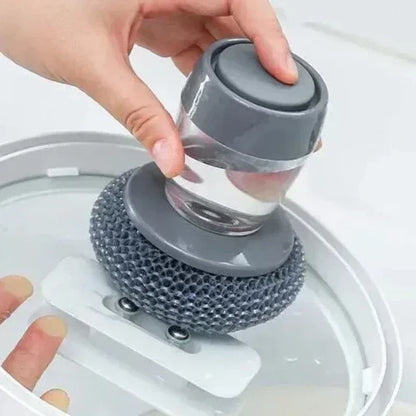 Cepillo Limpiador con Dispensador de Jabón para Cocina