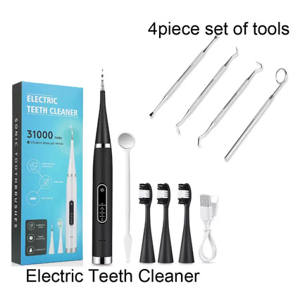 Cepillo dental electrico- espátula para eliminar la placa