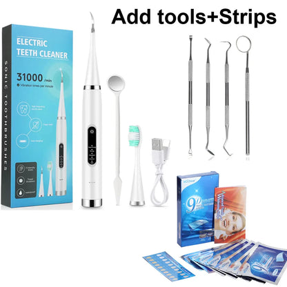 Cepillo dental electrico- espátula para eliminar la placa