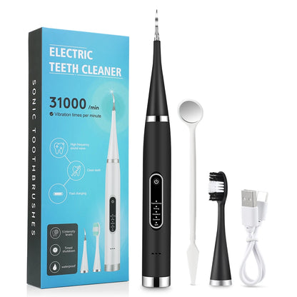 Cepillo dental electrico- espátula para eliminar la placa