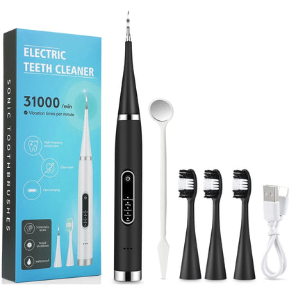 Cepillo dental electrico- espátula para eliminar la placa