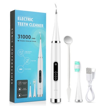 Cepillo dental electrico- espátula para eliminar la placa