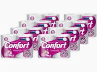 Manga de Papel Higiénico confort 50 metros x 10 paquetes de 4 U
