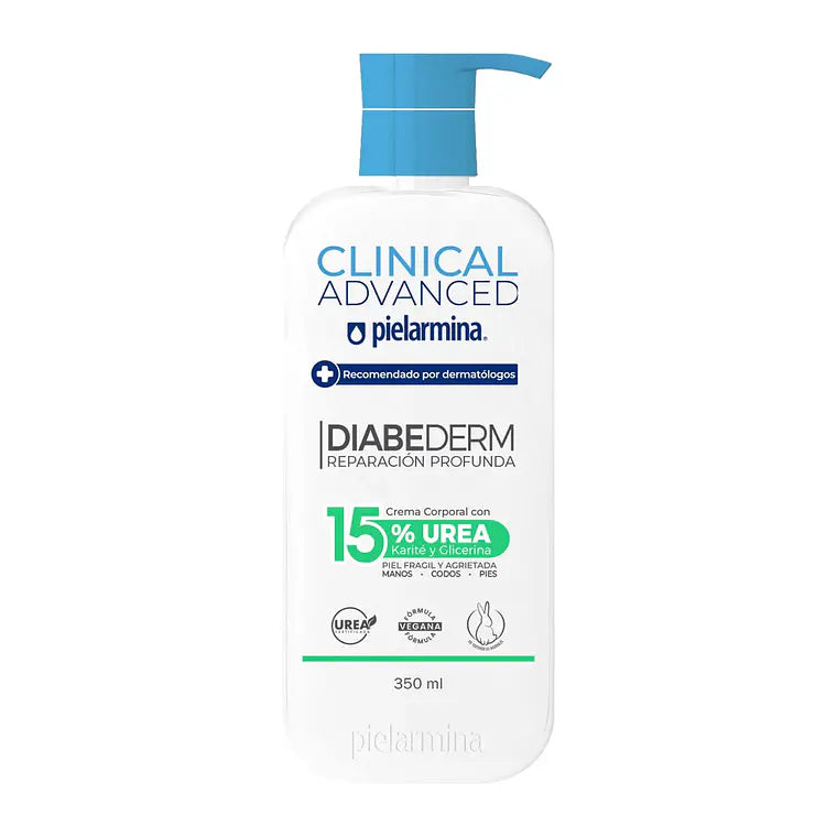 Crema Corporal Diabederm Reparación Profunda Clinical Advanced 15% Urea, 350 ML - PIELARMINA