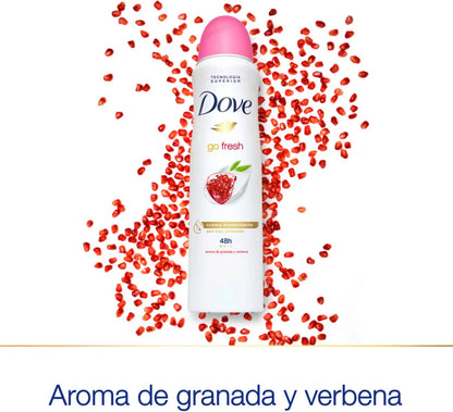 Desodorante Dove Go Fresh Granada y Verbena  150 ml