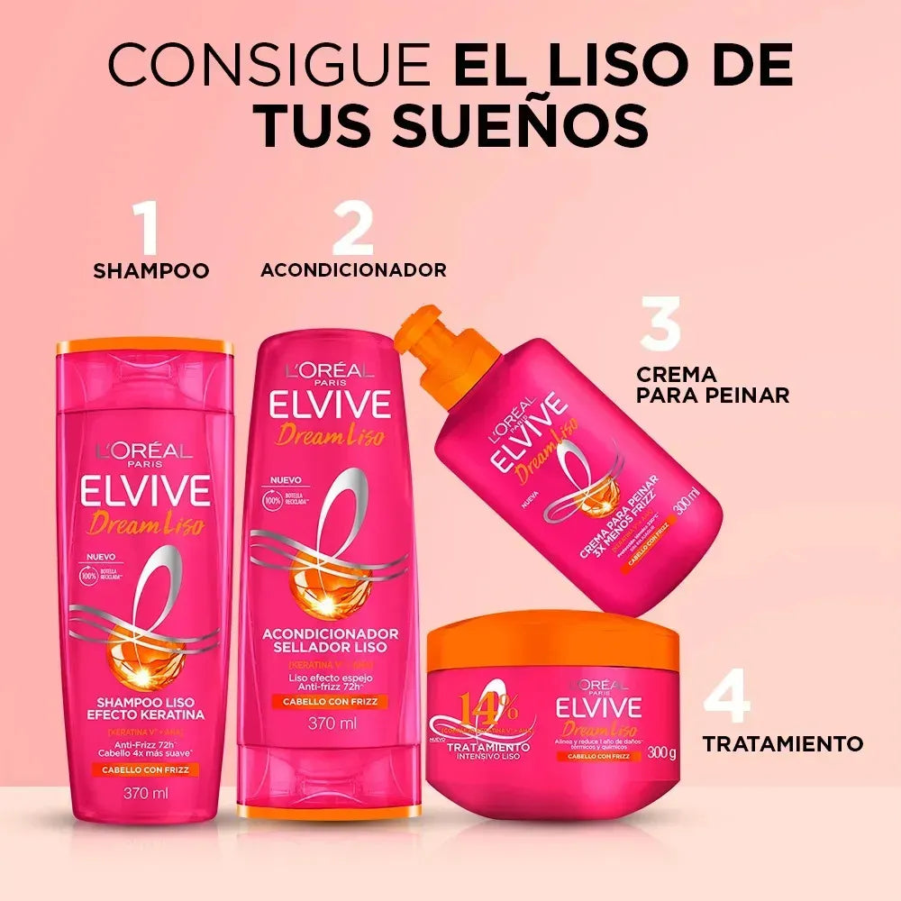 Mascarilla para el cabello Elvive Dream Liso 300 ML - LOREAL