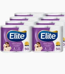 Manga Papel Higiénico Elite 50m 8 paquetes