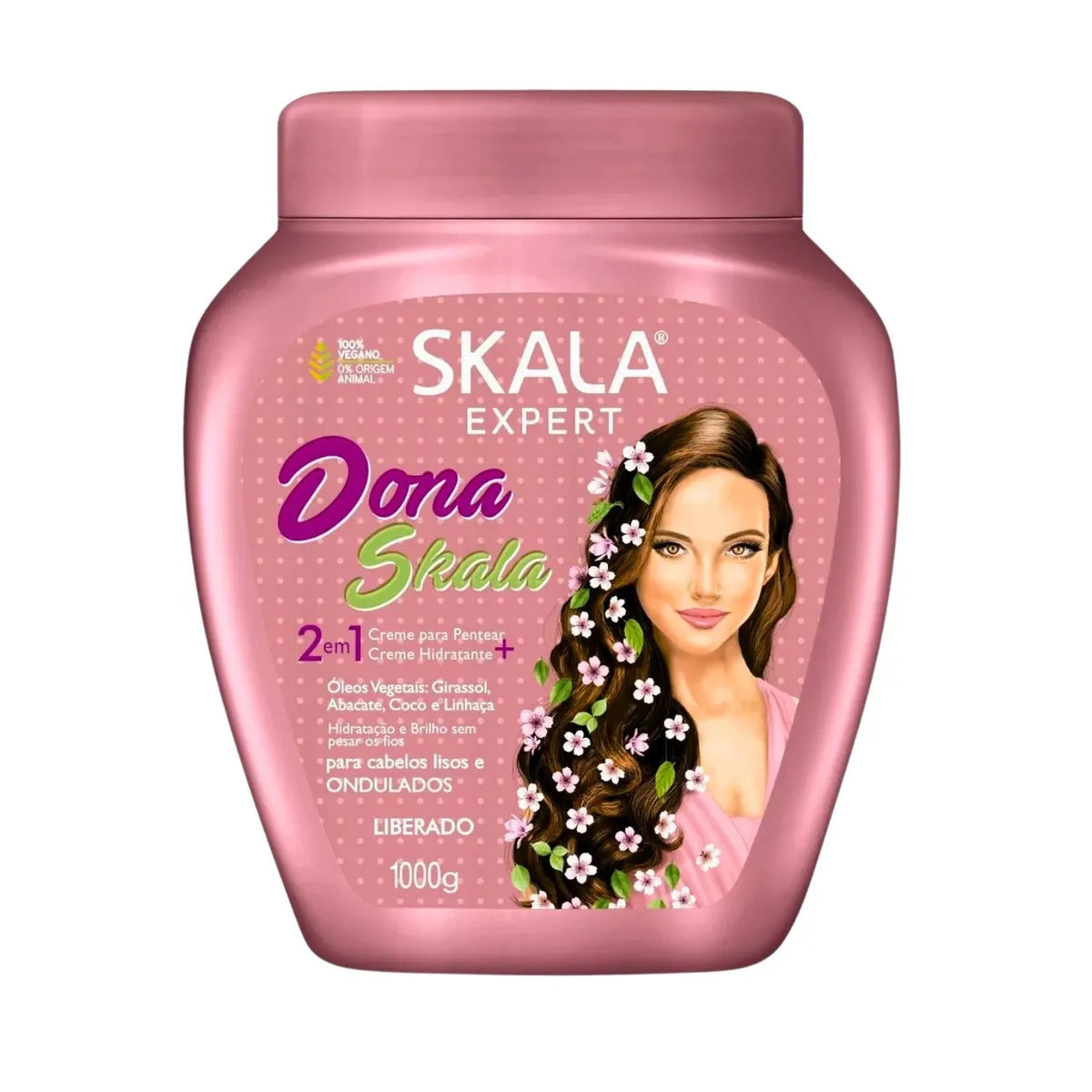 Mascarilla para el cabello Dona Skala 1000ml Fortalece Da Brillo y Nutre