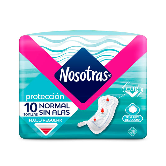 Toalla higienica Nosotras 10 U sin alas