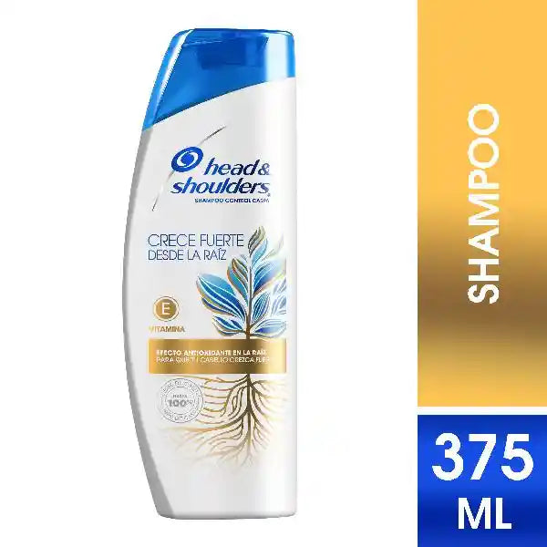 Shampoo Head & Shoulders Crece fuerte desde la raiz 375 ml h&s