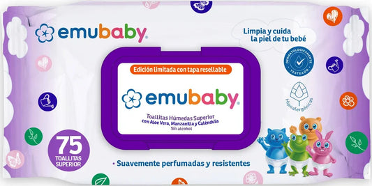 Toalla Húmeda Emubaby 75 unidades